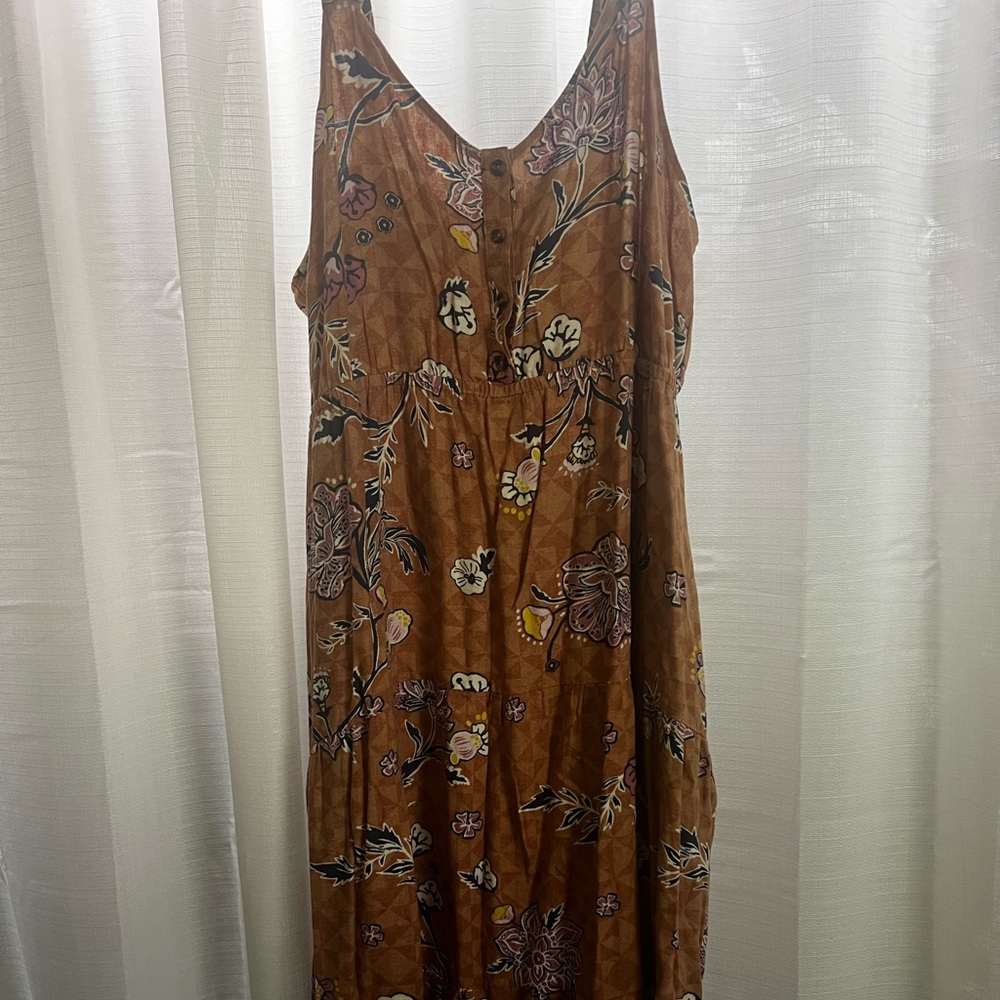 Sonoma floral Linen Summer Dress XXL